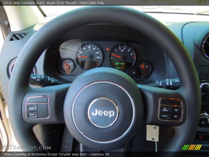 Bright Silver Metallic / Dark Slate Gray 2012 Jeep Compass Sport