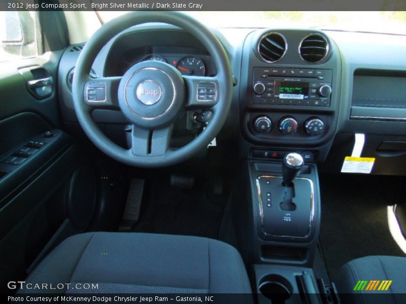 Bright Silver Metallic / Dark Slate Gray 2012 Jeep Compass Sport