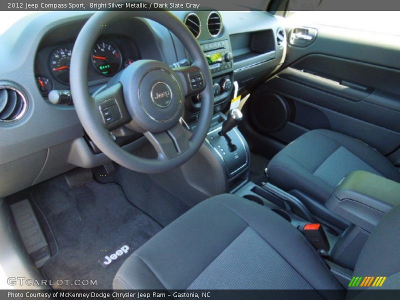 Bright Silver Metallic / Dark Slate Gray 2012 Jeep Compass Sport