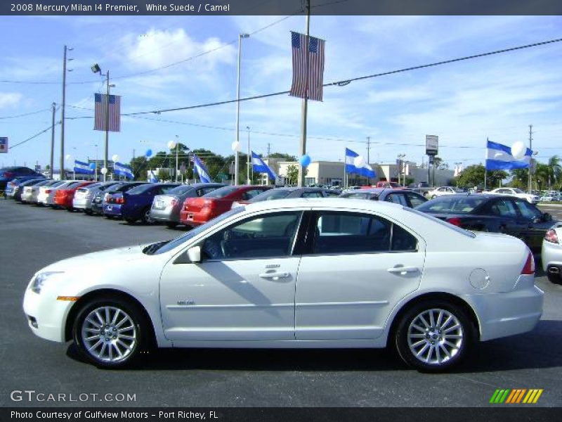 White Suede / Camel 2008 Mercury Milan I4 Premier