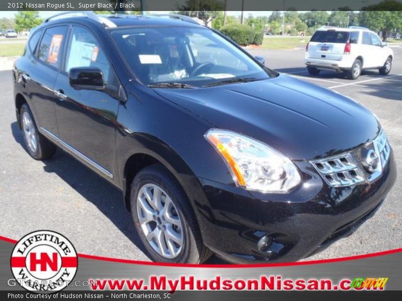 Super Black / Black 2012 Nissan Rogue SL