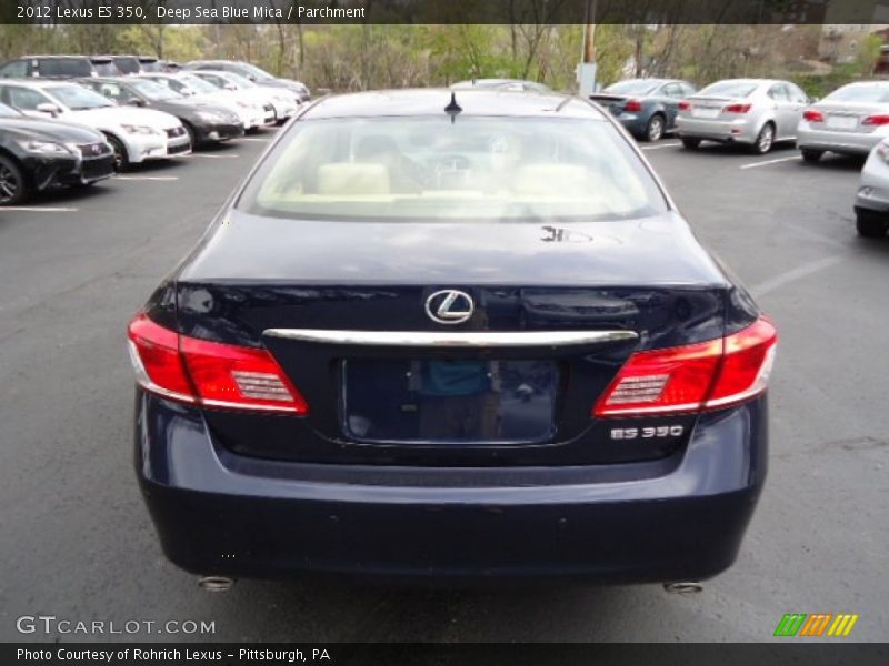 Deep Sea Blue Mica / Parchment 2012 Lexus ES 350