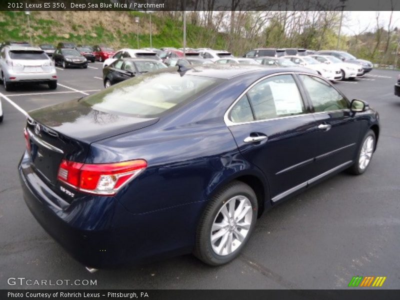 Deep Sea Blue Mica / Parchment 2012 Lexus ES 350