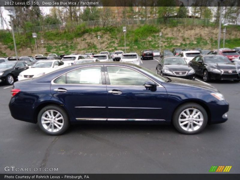 Deep Sea Blue Mica / Parchment 2012 Lexus ES 350