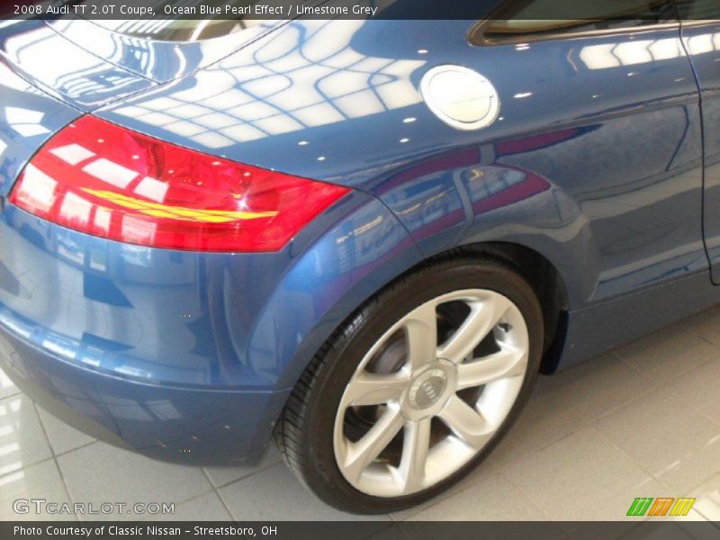 Ocean Blue Pearl Effect / Limestone Grey 2008 Audi TT 2.0T Coupe