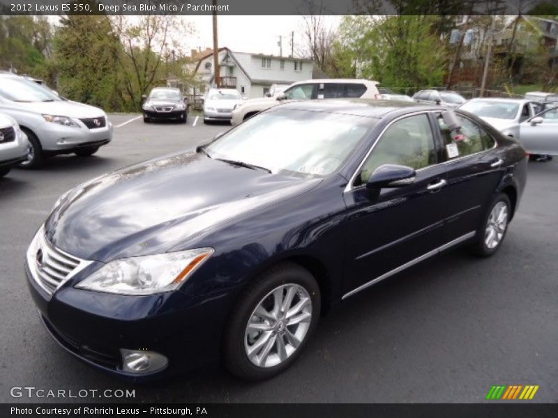 Deep Sea Blue Mica / Parchment 2012 Lexus ES 350