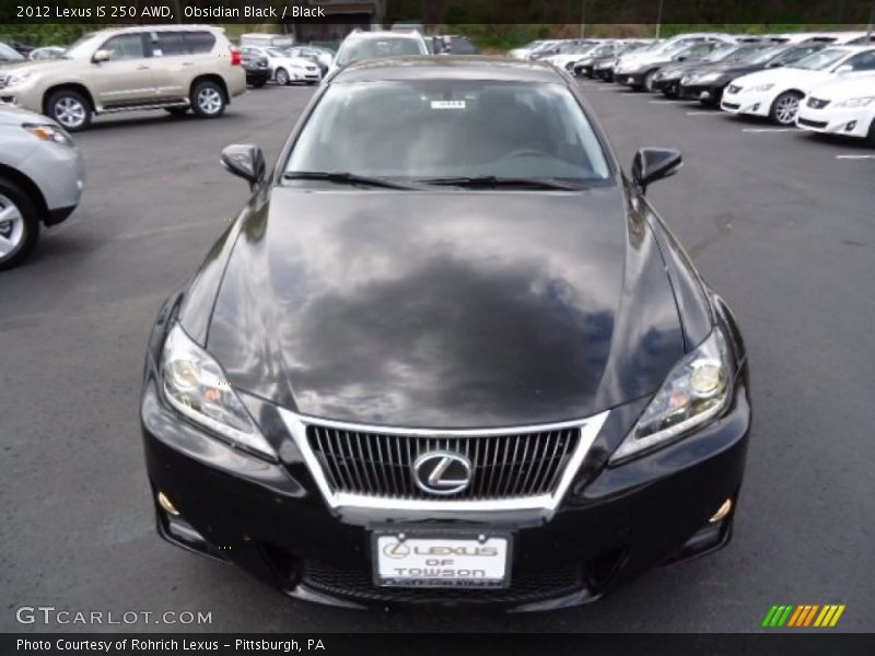 Obsidian Black / Black 2012 Lexus IS 250 AWD