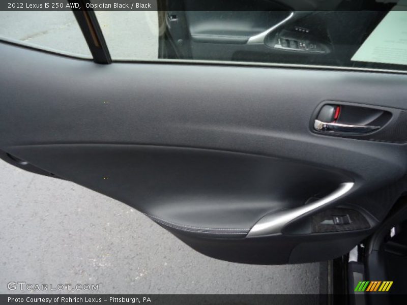 Obsidian Black / Black 2012 Lexus IS 250 AWD