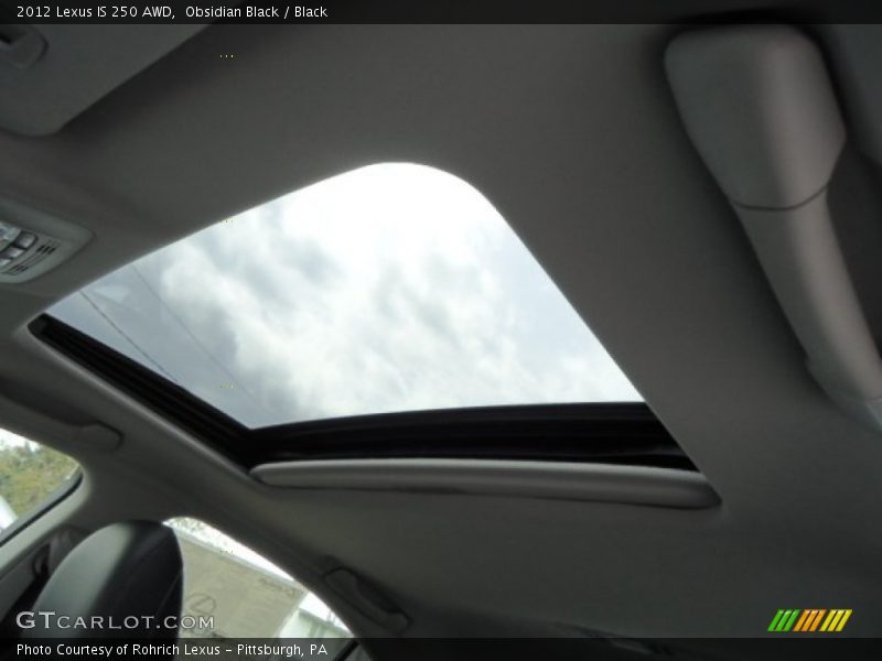 Obsidian Black / Black 2012 Lexus IS 250 AWD