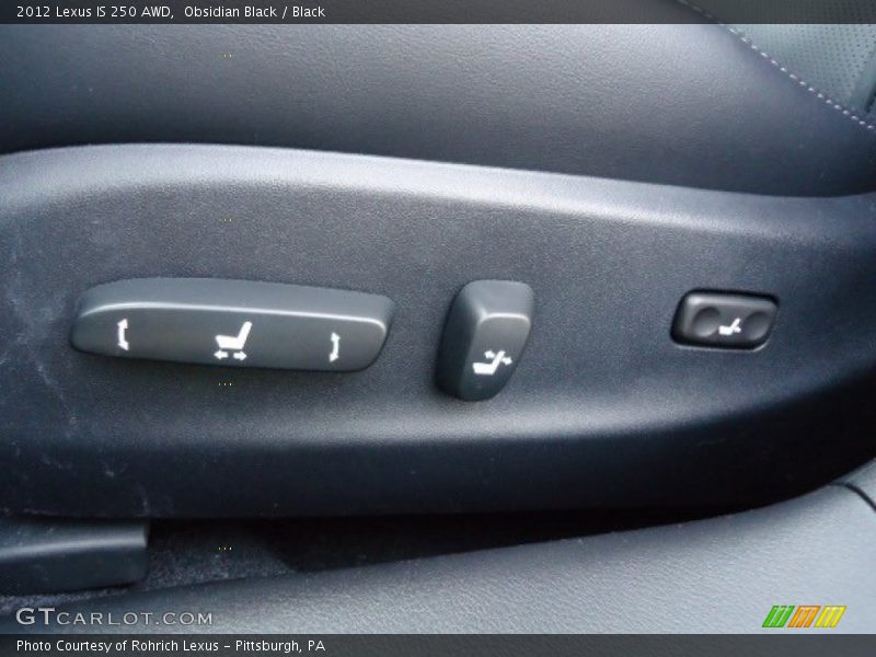 Obsidian Black / Black 2012 Lexus IS 250 AWD