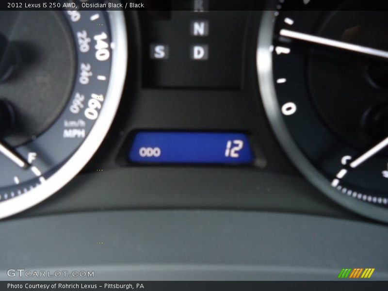 Obsidian Black / Black 2012 Lexus IS 250 AWD