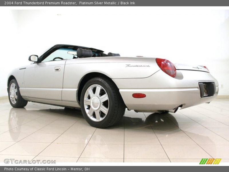 Platinum Silver Metallic / Black Ink 2004 Ford Thunderbird Premium Roadster