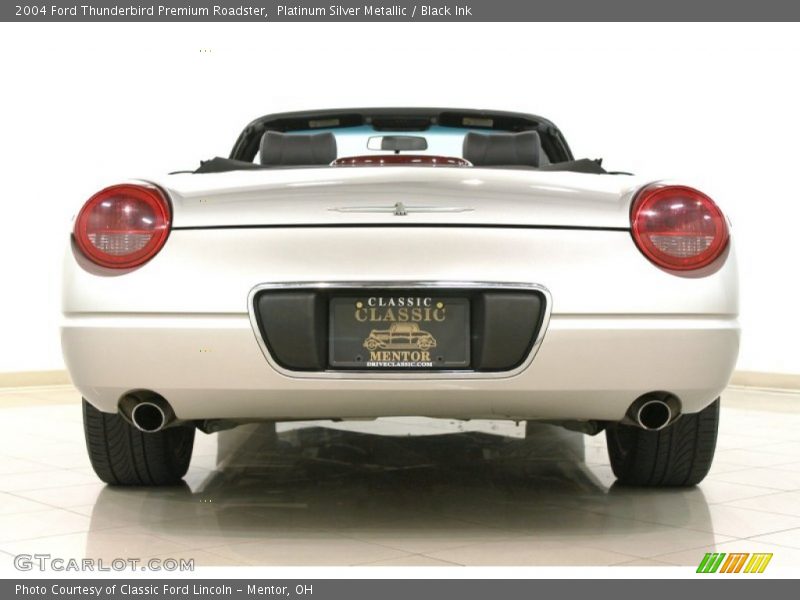 Platinum Silver Metallic / Black Ink 2004 Ford Thunderbird Premium Roadster