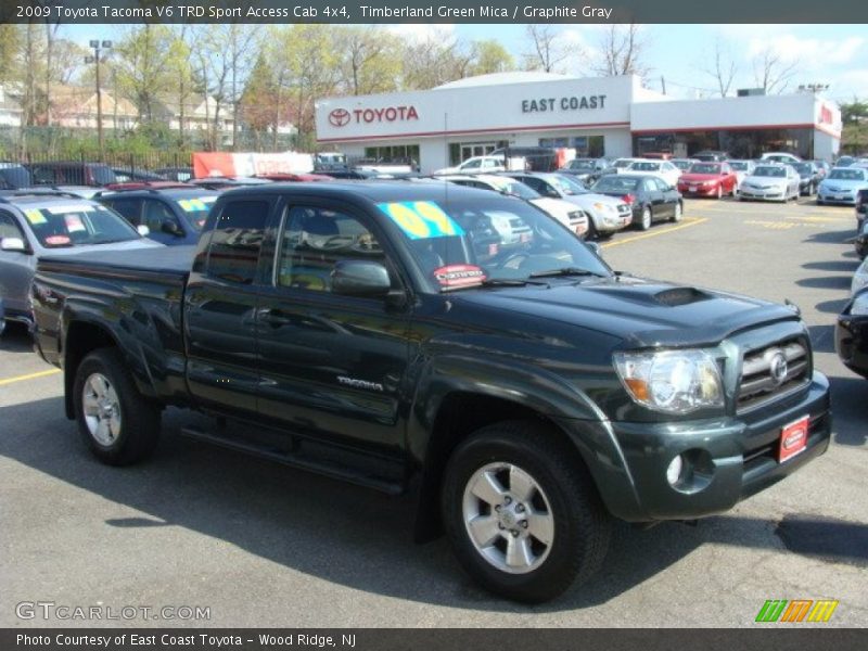 Timberland Green Mica / Graphite Gray 2009 Toyota Tacoma V6 TRD Sport Access Cab 4x4