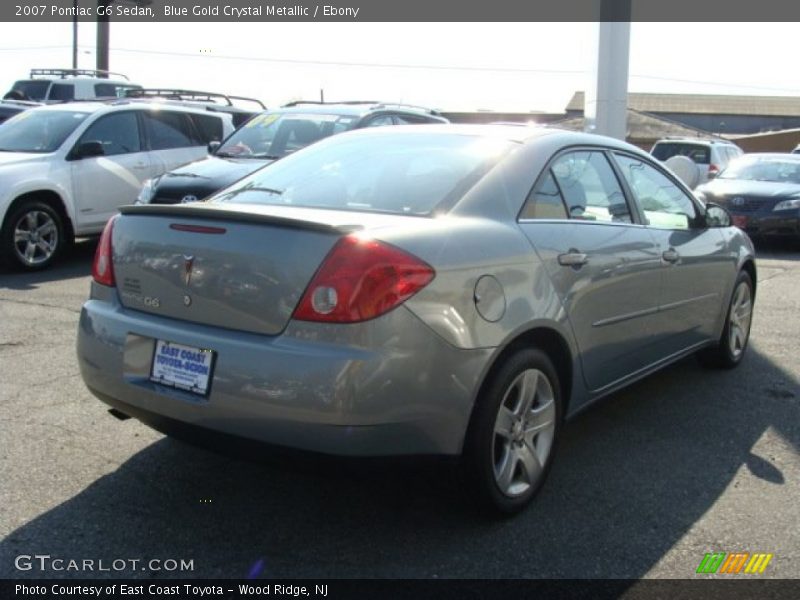 Blue Gold Crystal Metallic / Ebony 2007 Pontiac G6 Sedan