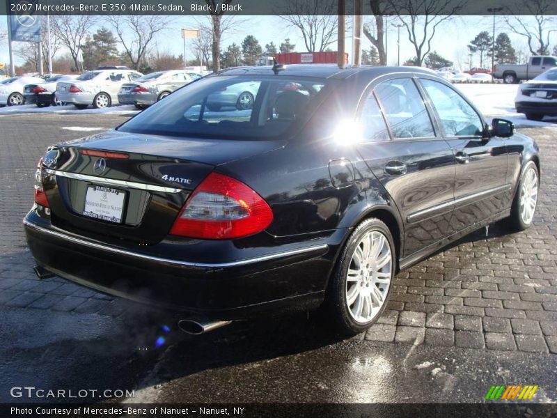 Black / Black 2007 Mercedes-Benz E 350 4Matic Sedan