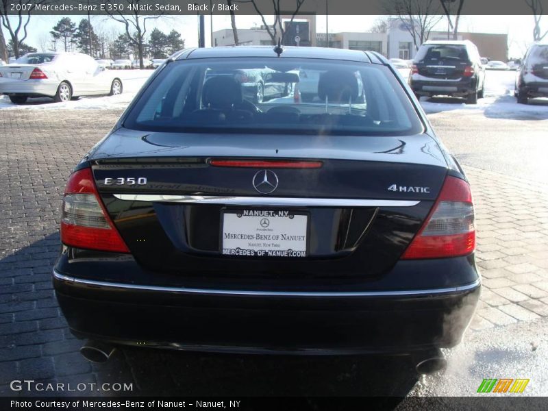Black / Black 2007 Mercedes-Benz E 350 4Matic Sedan