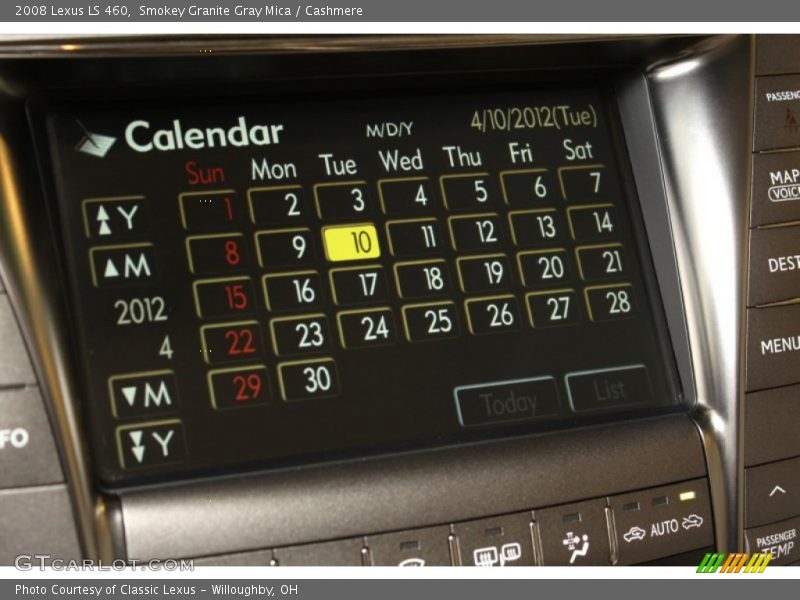 Smokey Granite Gray Mica / Cashmere 2008 Lexus LS 460