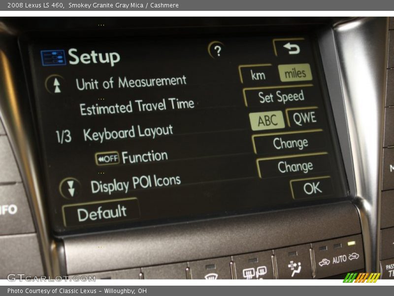 Smokey Granite Gray Mica / Cashmere 2008 Lexus LS 460