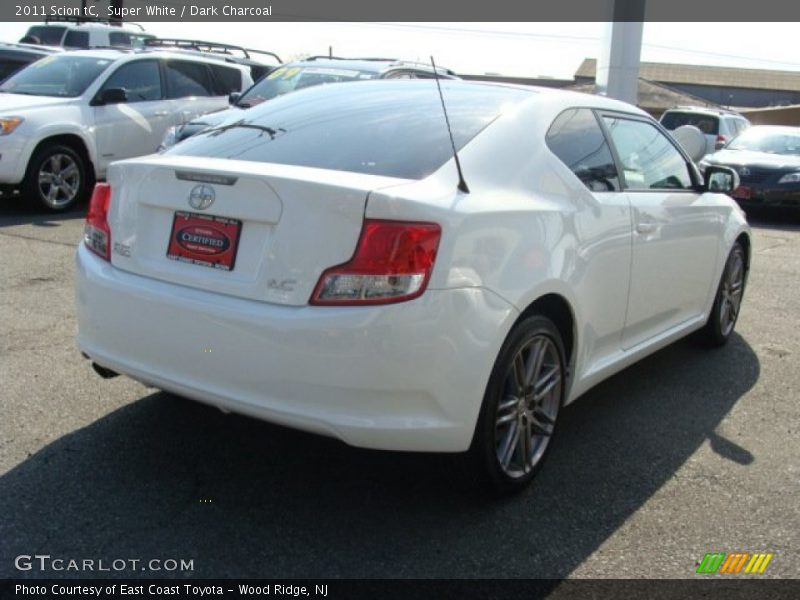 Super White / Dark Charcoal 2011 Scion tC