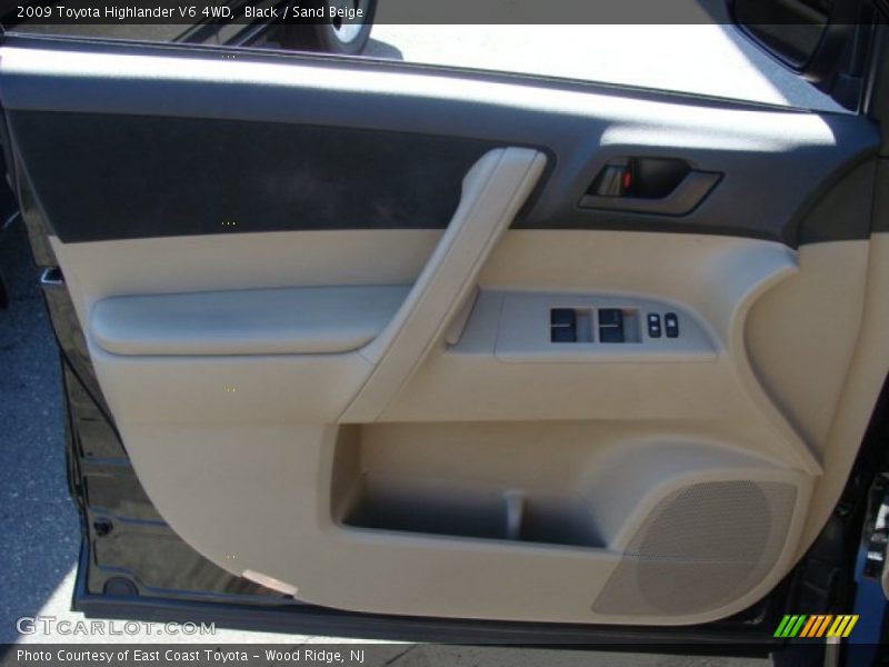Black / Sand Beige 2009 Toyota Highlander V6 4WD