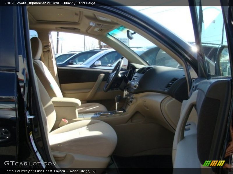 Black / Sand Beige 2009 Toyota Highlander V6 4WD
