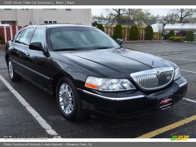 Black / Black 2008 Lincoln Town Car Executive L
