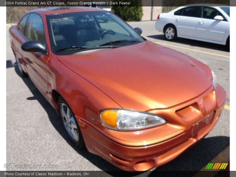 Fusion Orange Metallic / Dark Pewter 2004 Pontiac Grand Am GT Coupe