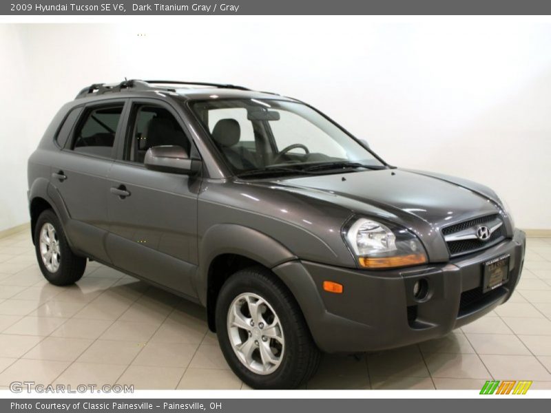 Dark Titanium Gray / Gray 2009 Hyundai Tucson SE V6