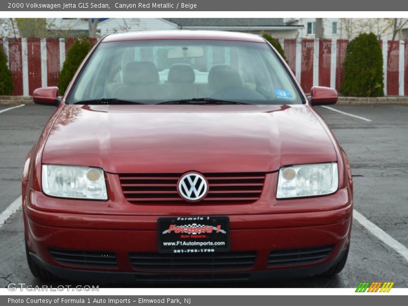 Canyon Red Metallic / Beige 2000 Volkswagen Jetta GLS Sedan