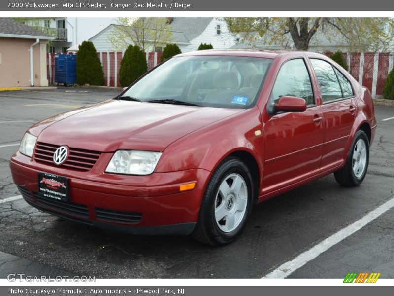 Canyon Red Metallic / Beige 2000 Volkswagen Jetta GLS Sedan