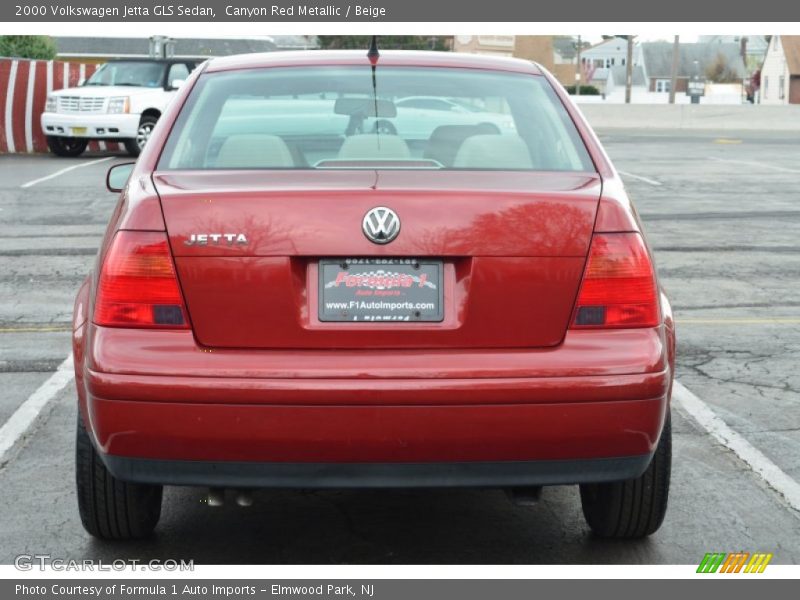 Canyon Red Metallic / Beige 2000 Volkswagen Jetta GLS Sedan