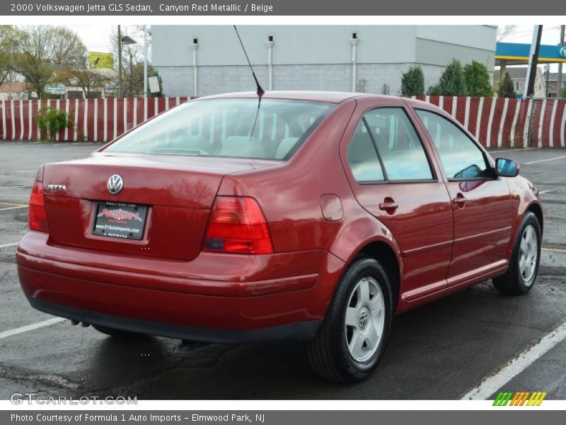 Canyon Red Metallic / Beige 2000 Volkswagen Jetta GLS Sedan