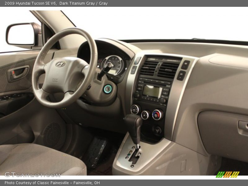 Dark Titanium Gray / Gray 2009 Hyundai Tucson SE V6