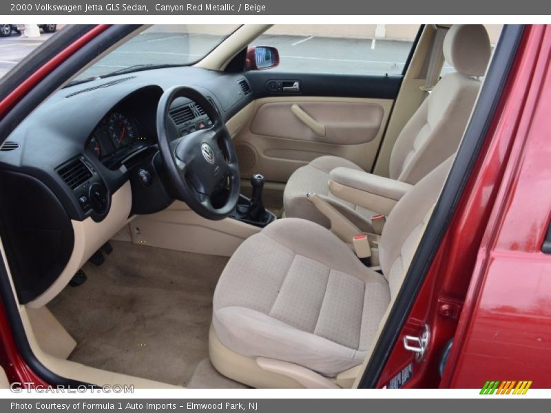 Canyon Red Metallic / Beige 2000 Volkswagen Jetta GLS Sedan