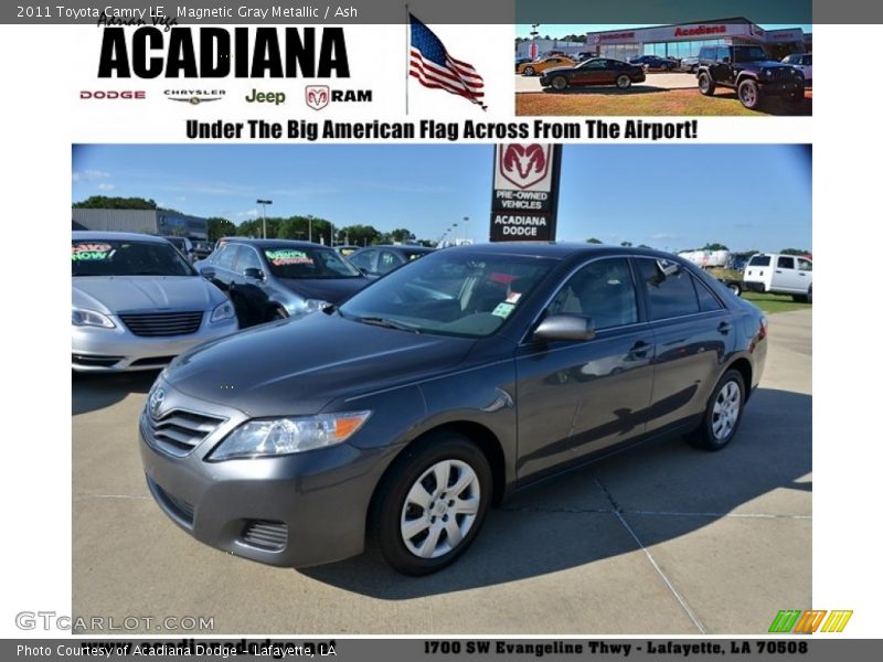 Magnetic Gray Metallic / Ash 2011 Toyota Camry LE
