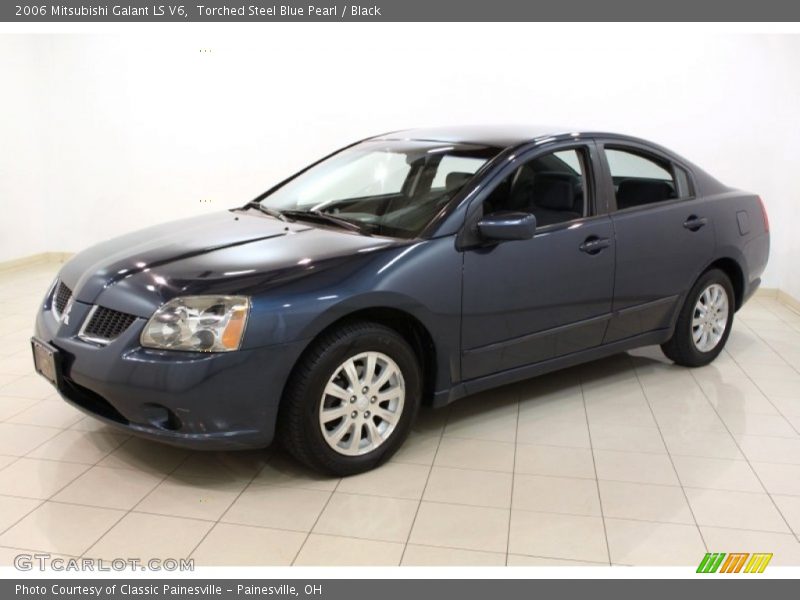 Torched Steel Blue Pearl / Black 2006 Mitsubishi Galant LS V6