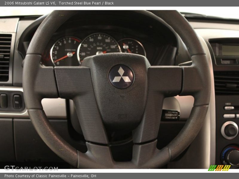 Torched Steel Blue Pearl / Black 2006 Mitsubishi Galant LS V6