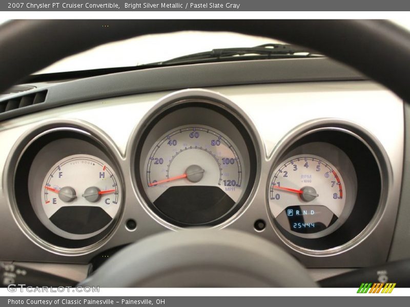 Bright Silver Metallic / Pastel Slate Gray 2007 Chrysler PT Cruiser Convertible