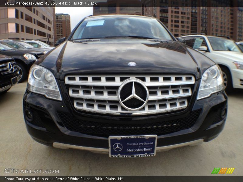 Black / Black 2011 Mercedes-Benz ML 350 4Matic