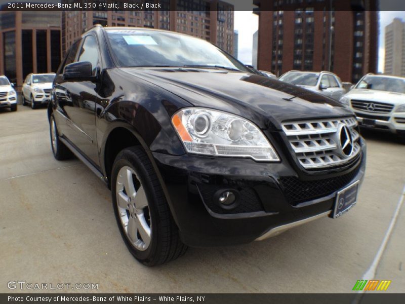 Black / Black 2011 Mercedes-Benz ML 350 4Matic