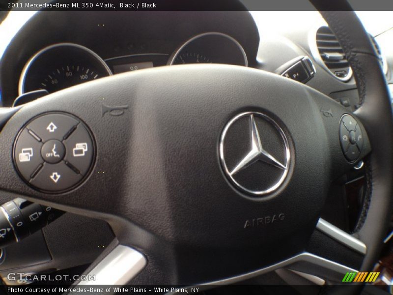 Black / Black 2011 Mercedes-Benz ML 350 4Matic