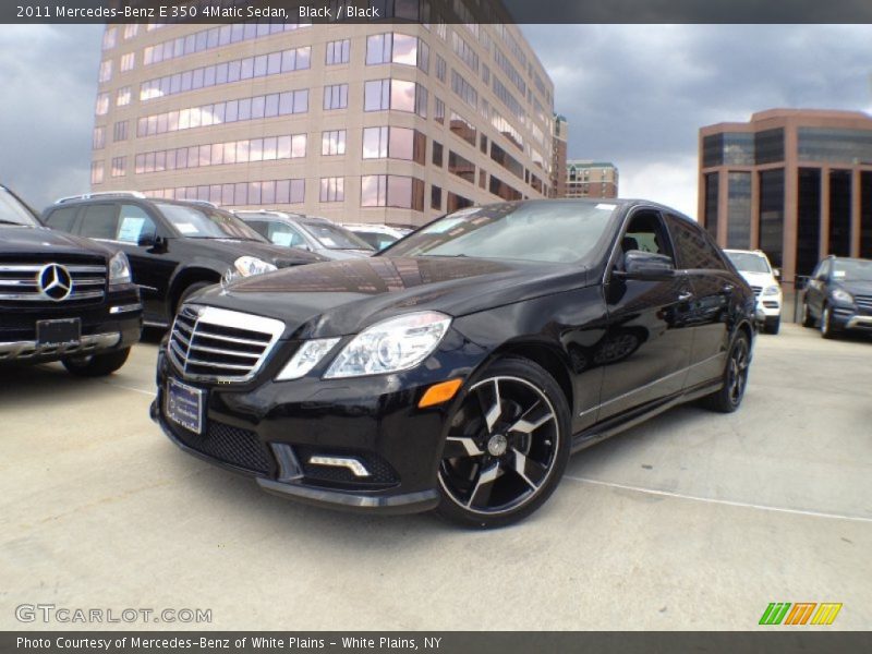 Black / Black 2011 Mercedes-Benz E 350 4Matic Sedan