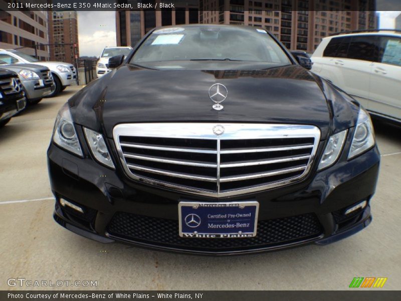 Black / Black 2011 Mercedes-Benz E 350 4Matic Sedan