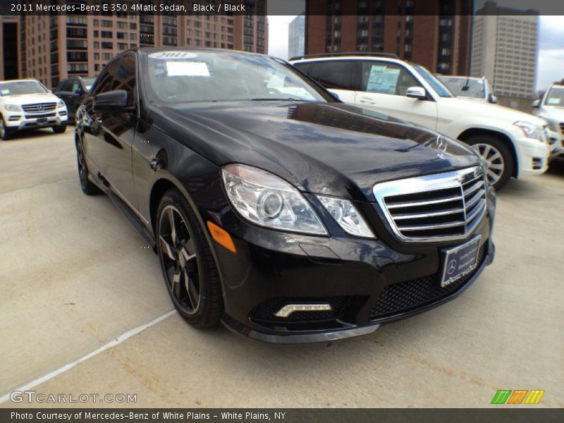 Black / Black 2011 Mercedes-Benz E 350 4Matic Sedan