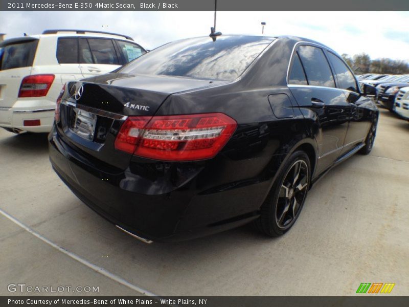 Black / Black 2011 Mercedes-Benz E 350 4Matic Sedan