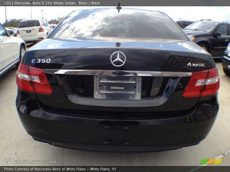 Black / Black 2011 Mercedes-Benz E 350 4Matic Sedan
