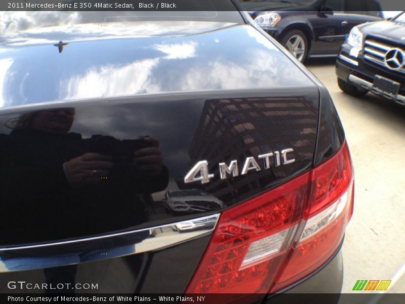 Black / Black 2011 Mercedes-Benz E 350 4Matic Sedan