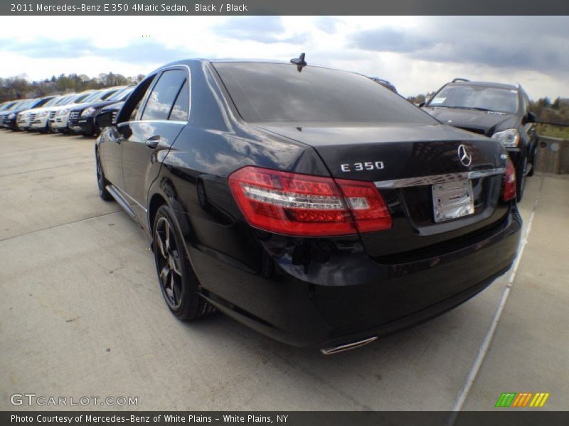 Black / Black 2011 Mercedes-Benz E 350 4Matic Sedan