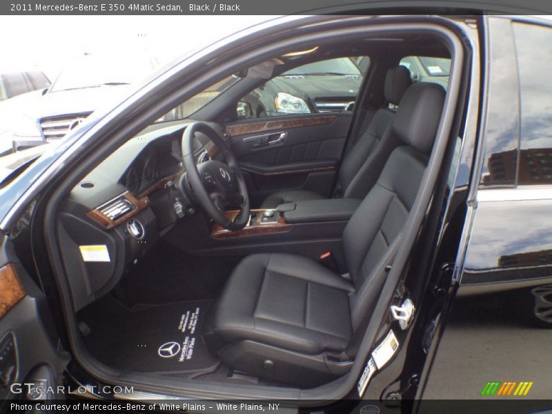 Black / Black 2011 Mercedes-Benz E 350 4Matic Sedan